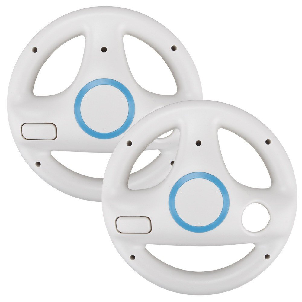 2x Racing Wheel for Nintendo Wii White (Wii) VGDb