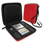 Zedlabz hard protective eva carry case for Nintendo 2DS with built in game storage - Red
