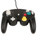 GPCT [Wired] Shock GameCube Controller for Nintendo GameCube, Wii, & WiiU. Powerful Rumble Feature & Vibration, Gamepad/Joypad W/ Turbo Function - Black