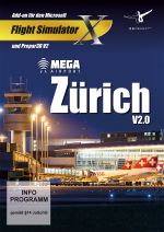 Mega Airport Zurich 2.0 - Add-on for Microsoft Flight Simulator X (FSX) or PREPAR3D