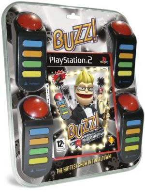 Buzz Hollywood Quiz with Buzzers for PlayStation 2