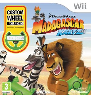 Madagascar Kartz (With Wheel) for Wii