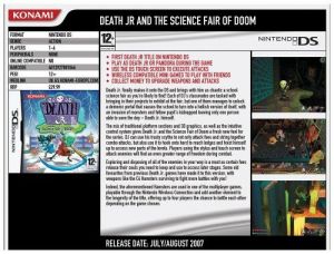 Death Jnr & The Science Fair Of Doom for Nintendo DS