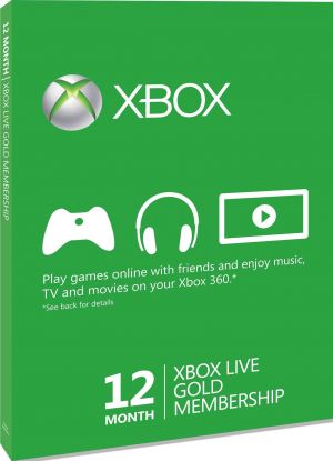 Xbox LIVE Gold 12-Month Membership Card (Xbox One/360) for Xbox