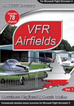 VFR Airfields - Volume 1 : Southern England and South Wales (PC CD) for Windows PC