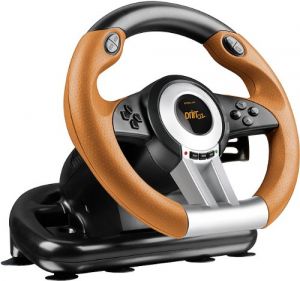 Speedlink Drift O.Z. Racing Wheel - Black/Orange for PlayStation 3
