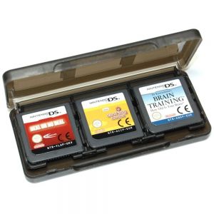 Assecure Black 6 Game card holder for Nintendo 3DS, DS, DS lite, DSi & DSi XL storage box 6 in 1 for Nintendo DS