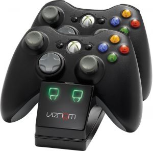 Venom Xbox 360 Twin Docking Station with 2 x Rechargeable Battery Packs (Xbox 360) for Xbox 360
