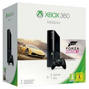 Microsoft Xbox 360 500GB + Forza Horizon 2 - game consoles (Xbox 360, HDD, Black, 802.11b, 802.11g, 802.11n, DDR3, IBM PowerPC) for Xbox 360