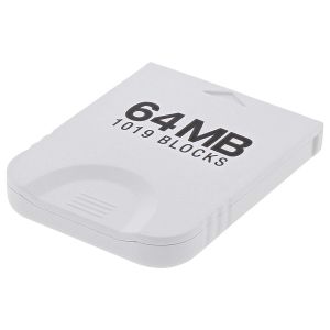 Assecure value 64MB memory card for Nintendo Wii & GameCube NGC GC console 1019 block white - LIFETIME warranty for GameCube