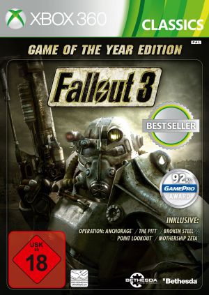 Fallout 3 Game of the Year Edition Classics Hits (USK ab 18 Jahre) XBOX 360 for Xbox 360