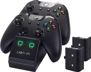 Venom Xbox One Twin Docking Station with 2 x Rechargeable Battery Packs: Black (Xbox One) for Xbox One