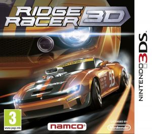 Ridge Racer 3D (Namco logo to the right) for Nintendo 3DS