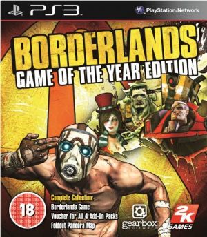 Borderlands GOTY with DLC on disc (18) for PlayStation 3