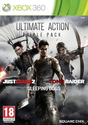 Ultimate Action Triple Pack: Tomb Raider, Sleeping Dogs, Just Cause 2 for Xbox 360