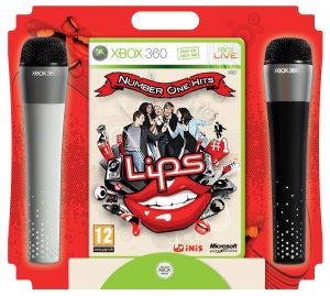 Lips Number One Hits - Game and 2 Wireless Microphones for Xbox 360