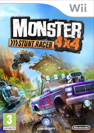 Monster 4x4 Stunt Racer With Wheel for Wii